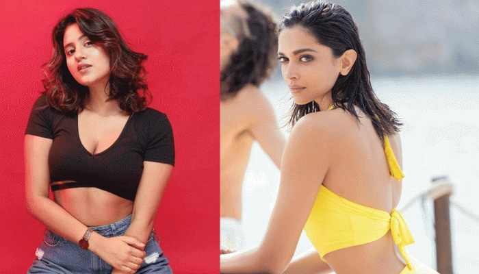 Viral: Kacha Badam fame Anjali Arora grooves to Deepika Padukone&#039;s Besharam Rang in crop top, shorts