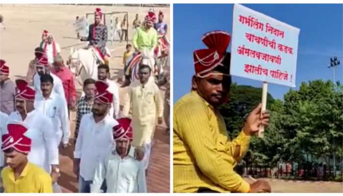 Maharashtra: Solapur men take out march to seek brides, flag skewed male-female ratio- Watch