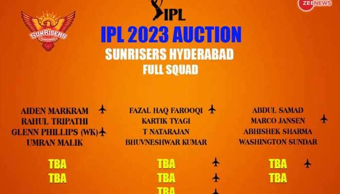 Sunrisers Hyderabad (SRH) Full Players List in IPL 2023 Auction: Base Price, Age, Country, IPL History
