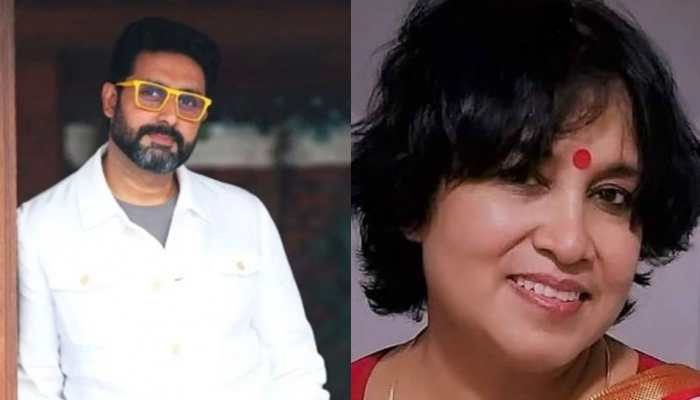 Abhishek Bachchan&#039;s humble reply to author Taslima Nasreen&#039;s barb against him leaves her so &#039;touched&#039;, she watches &#039;Dasvi