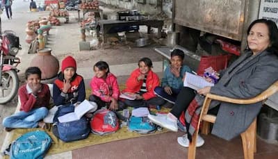Making a difference: Meet this Ghaziabad woman who turned a bus stop into a classroom