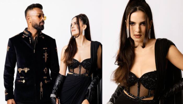 Natasa Stankovic oozes HOTNESS in sexy black dress, hubby Hardik Pandya can&#039;t stop looking at her - SEE PICS