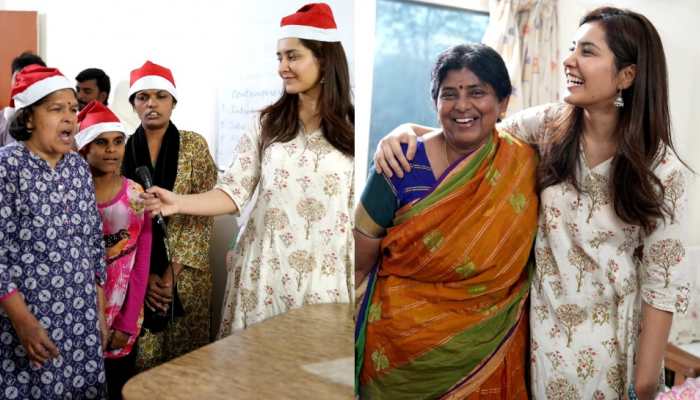 #BeTheMiracle: Raashii Khanna celebrates Christmas with special children- Watch