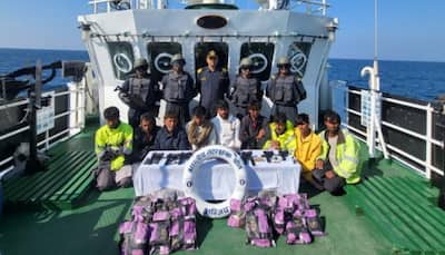 Pakistani boat with arms, narcotics worth Rs 300 crores, 10 crew members apprehended in Indian waters