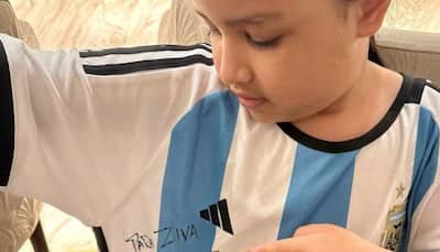 Lionel Messi sends SIGNED jersey to MS Dhoni’s daughter Ziva Dhoni, check PIC here