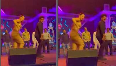 Urvashi Rautela sets the stage on fire as she dances on Boss Party at Santosham Awards! 