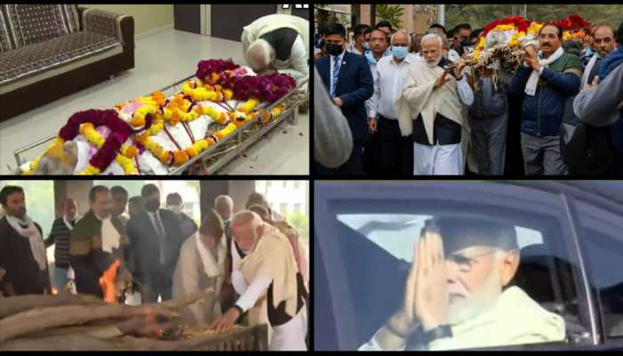 WATCH: From floral tribute to last rites, Prime Minister Narendra Modi&#039;s last respect to mother Heeraben Modi