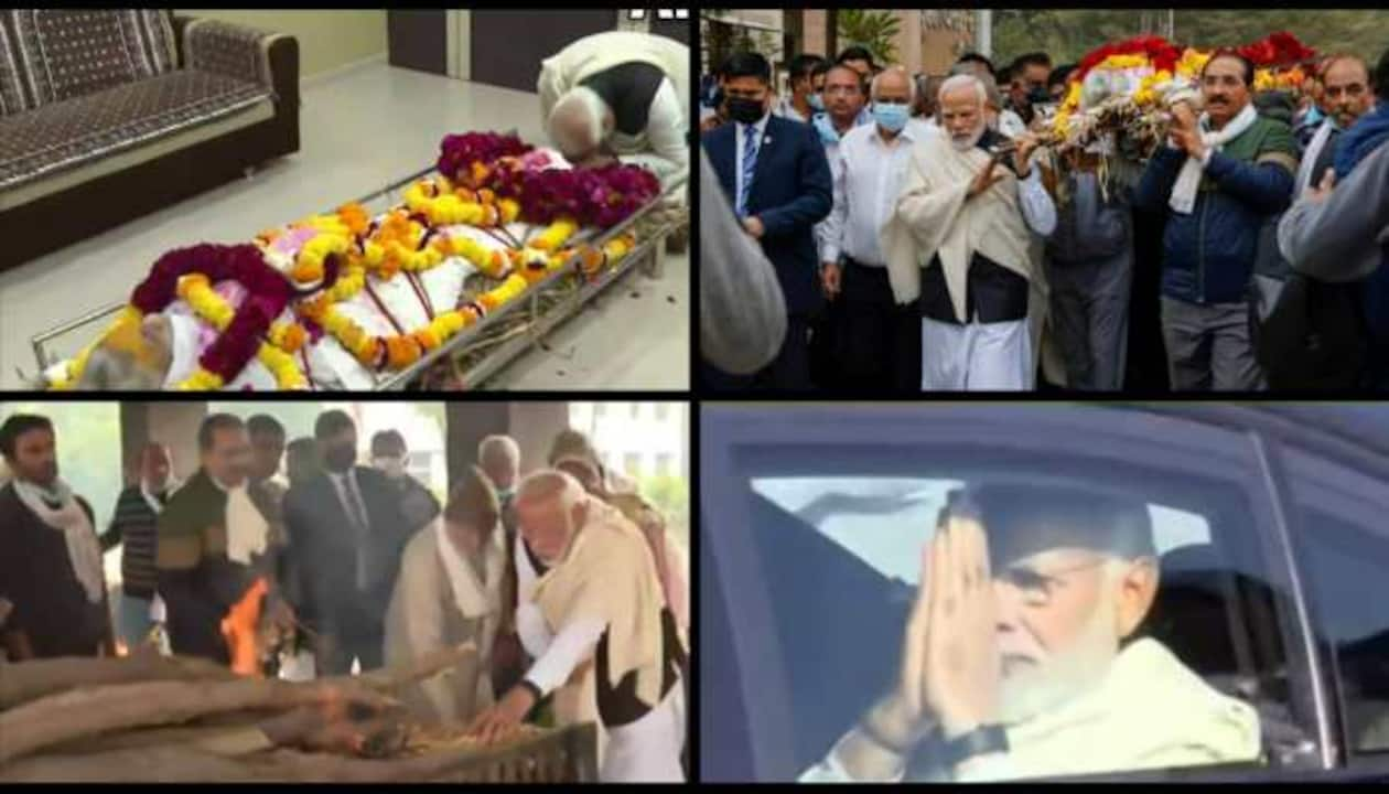 PM Modi performs last rites of his mother Heeraben- The New Indian Express