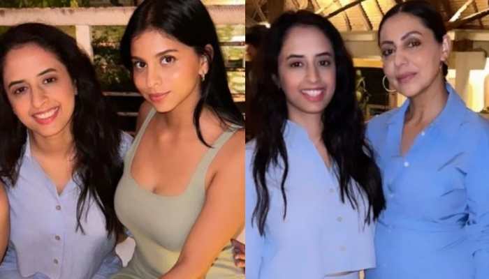 Suhana Khan, Gauri Khan party with friends, &#039;The Archies&#039; actress looks CHIC in bodycon dress!