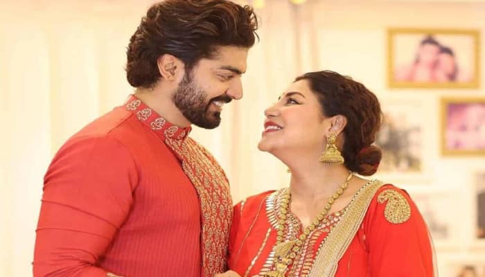 Actor Gurmeet Choudhary injures his leg trying to release his wife Debina Bonnerjee from fans- WATCH