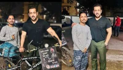 Salman Khan’s sweet gesture for fan who cycled 1100 kms to meet him wins internet- PICS go viral 
