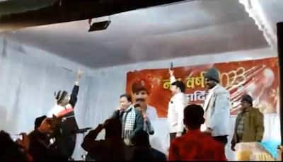 MP Cong MLA Sunil Saraf brandishes revolver in New Year party - WATCH