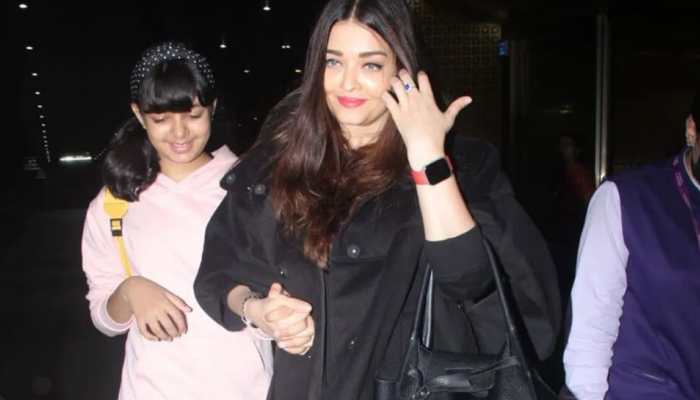 Aishwarya Rai BRUTALLY trolled for holding daughter Aaradhya Bachchan&#039;s hand at airport - Watch