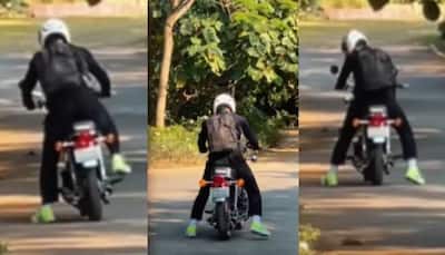 Watch: MS Dhoni seen pushing his bike, video goes viral - Check