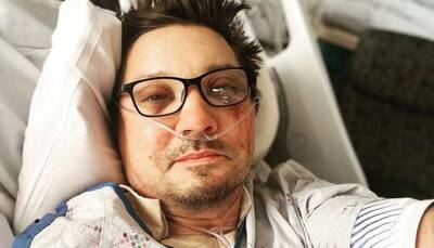 Jeremy Renner posts selfie from hospital bed, says 'am too messed up', Avengers actor was helping stranded family member when accident occured