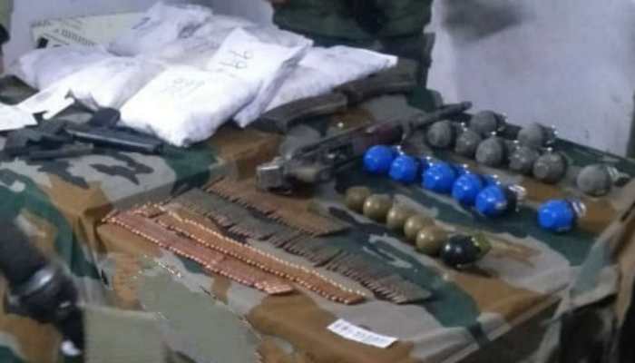 Huge cache of weapons and drugs seized in J&amp;K's Kupwara, two arrested