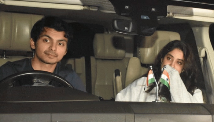 Janhvi Kapoor-ex-boyfriend Shikhar Pahariya attend Rhea Kapoor&#039;s late-night bash, actress hides face from paps: Pics inside