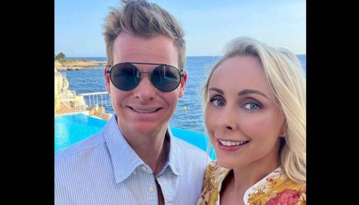 Former Australia captain Steve Smith with wife Danielle Willis. After dating for six years, the duo got engaged in 2017 and got married a year later in September 2018. (Source: Instagram)