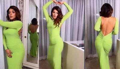 Shama Sikander's seductive moves on Tip Tip Barsa in a backless neon gown go viral - Watch