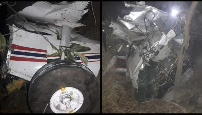 Plane crashes into temple in Madhya Pradesh&#039;s Rewa during training, pilot dies