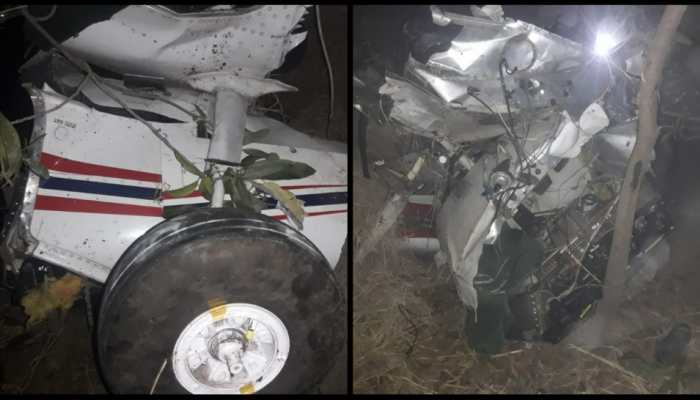 Plane crashes into temple in Madhya Pradesh's Rewa during training, pilot dies