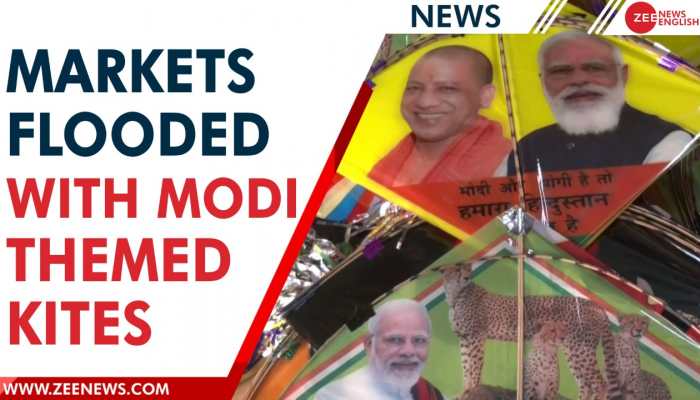 Modi-themed kites dominate markets ahead of the Hindu festival in western India | Zee News English
