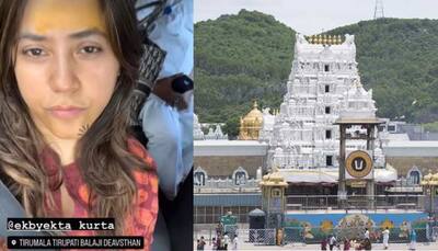Ekta Kapoor visits the holy temple of Tirupati Balaji, begins New Year 2023 on a spiritual note!