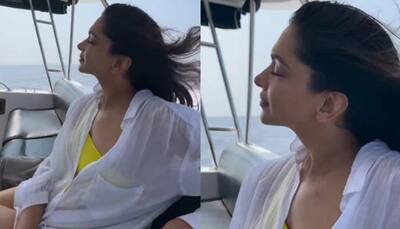 Deepika Padukone sizzles in a yellow monokini, video courtesy hubby Ranveer Singh - Watch