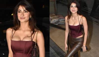 Palak Tiwari grabs eyeballs in super-hot attire, looks gorgeous in a corset top-leather pants!