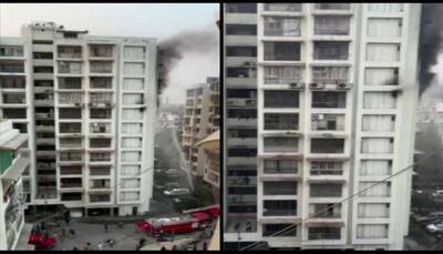 Gujarat: Fire breaks out in building near Girdharnagar Circle in ​​Ahmedabad