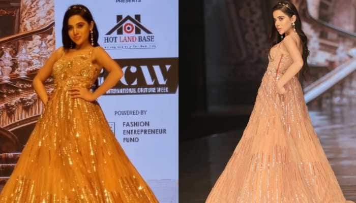 Uorfi Javed turns showstopper, walks the ramp in STUNNING sequence gown- Watch