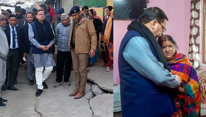 Uttarakhand CM Pushkar Dhami visits &#039;sinking&#039; Joshimath, says &#039;evacuating families is priority&#039;
