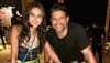 Farhan Akhtar poses with wife Shibani Dandekar, daughters Shakya, Akira in family photo