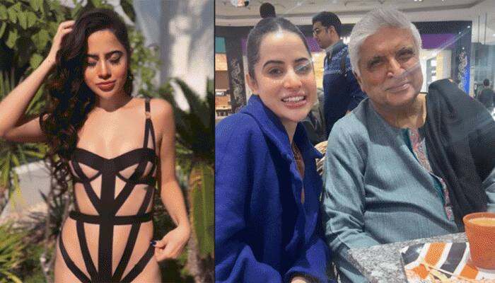 Urfi Javed bumps into legendry lyricist Javed Akhtar, jokes about meeting her &#039;grandfather&#039;