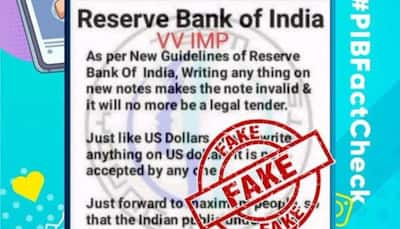 FACT CHECK: Does writing anything on the bank currency notes make them invalid? Here's truth