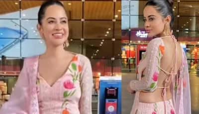 Urfi Javed adds gorgeous twist to her desi avatar, stuns in a backless baby-pink suit: Watch