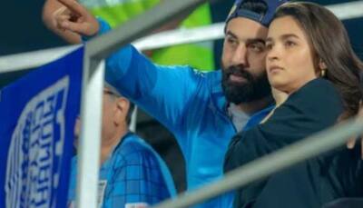 Ranbir Kapoor-Alia Bhatt’s PDA-filled moments go viral as they cheer for Mumbai City FC during Indian Super League match- SEE PICS 