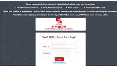 SNAP 2022: SIBM Results DECLARED at snaptest.org- Direct link to check scorecard here