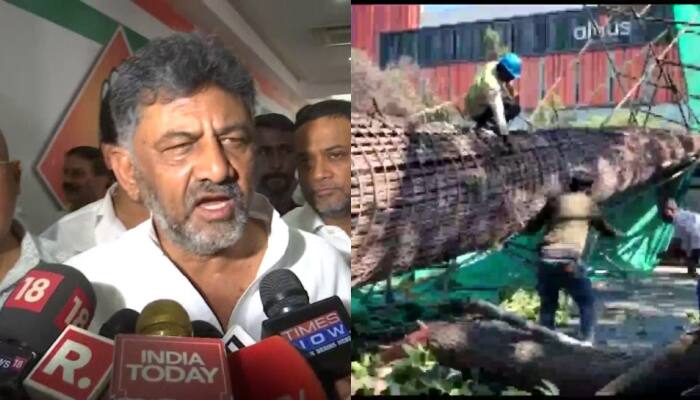 &#039;Result of 40% commission govt&#039;, Congress&#039; DK Shivakumar attacks BJP on Bengaluru metro pillar collapse that killed mother-son duo