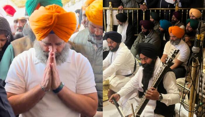 Watch - Rahul Gandhi offers prayers at Amritsar Golden Temple as Bharat Jodo Yatra enters Punjab