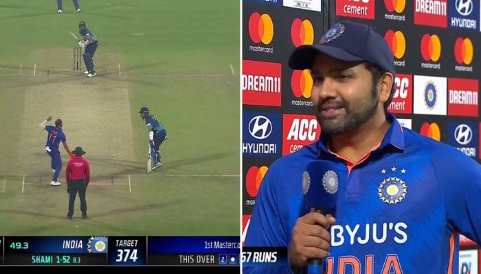 WATCH: Rohit Sharma reveals WHY he withdrew appeal after Mohammed Shami &#039;MANKADED&#039; Dasun Shanaka in IND vs SL 1st ODI