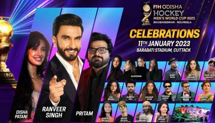 FIH Men&#039;s Hockey World Cup 2023 Opening Ceremony: Ranveer Singh to Disha Patani, check list of Bollywood stars to perform!