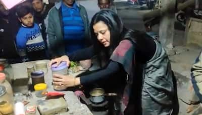 Mahua Moitra tries her hand at making chai, says 'who knows where it may lead me'