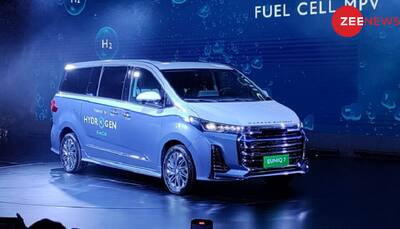 MG EUNIQ 7, world’s first hydrogen fuel-cell MPV showcased in India at Auto Expo 2023