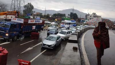 Jammu and Kashmir weather: Light rains affect traffic movement on Srinagar-Jammu NH