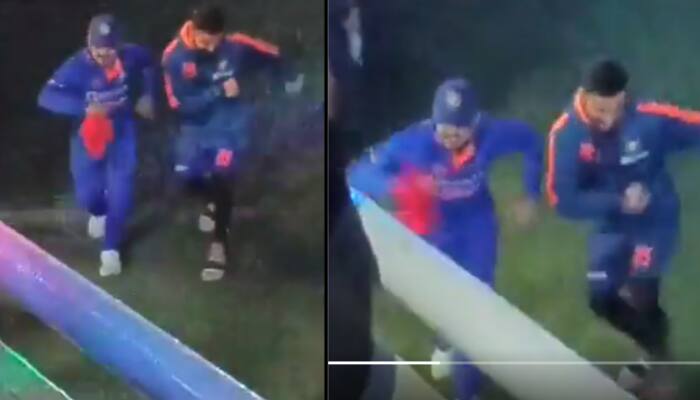 WATCH: Virat Kohli, Ishan Kishan DANCE together during light and laser show at Eden Gardens ahead of IND vs SL 2nd ODI