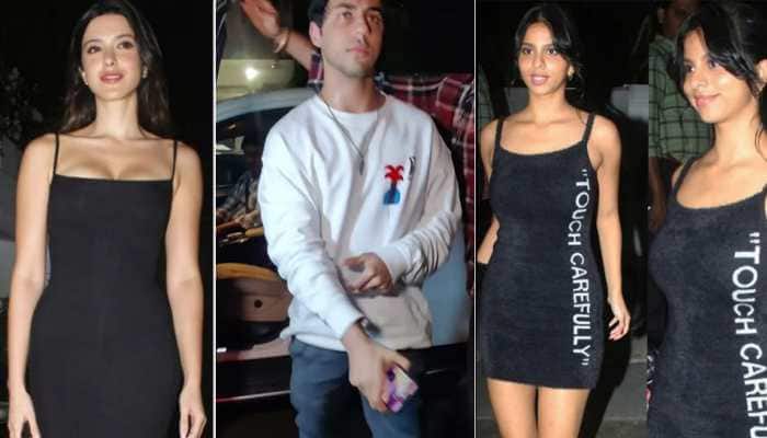 Aryan Khan, Khushi Kapoor, Ananya Panday party under one roof in glam avatar - Watch