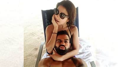 Virat Kohli shares SHIRTLESS photo of himself at beach enjoying lunch with wife Anushka Sharma - Check Pic