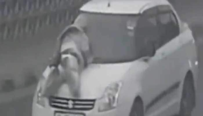 Delhi Road Rage: Man dragged on car’s bonnet in Rajouri Garden area, 1 arrested- Watch