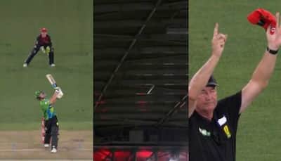 Watch: Ball lands in 30-yard-circle but umpire gives it a six as it had hit roof in Big Bash League 2023